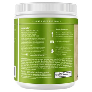 Isowhey Plant-Based Meal Replacement Shake Chocolate 550G
