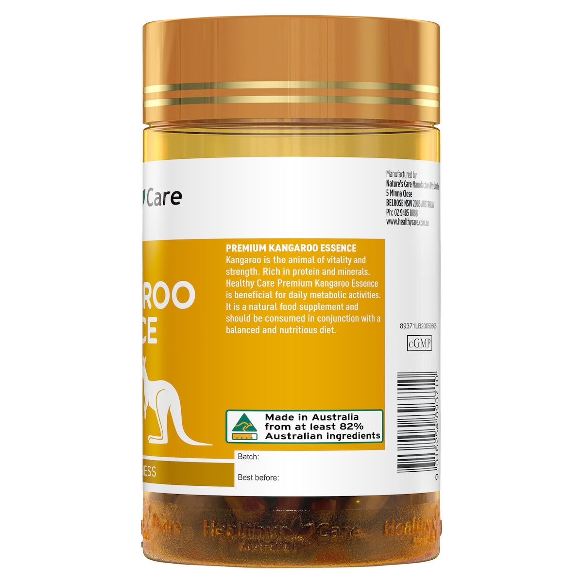 Healthy Care Premium Kangaroo Essence 120 Capsules