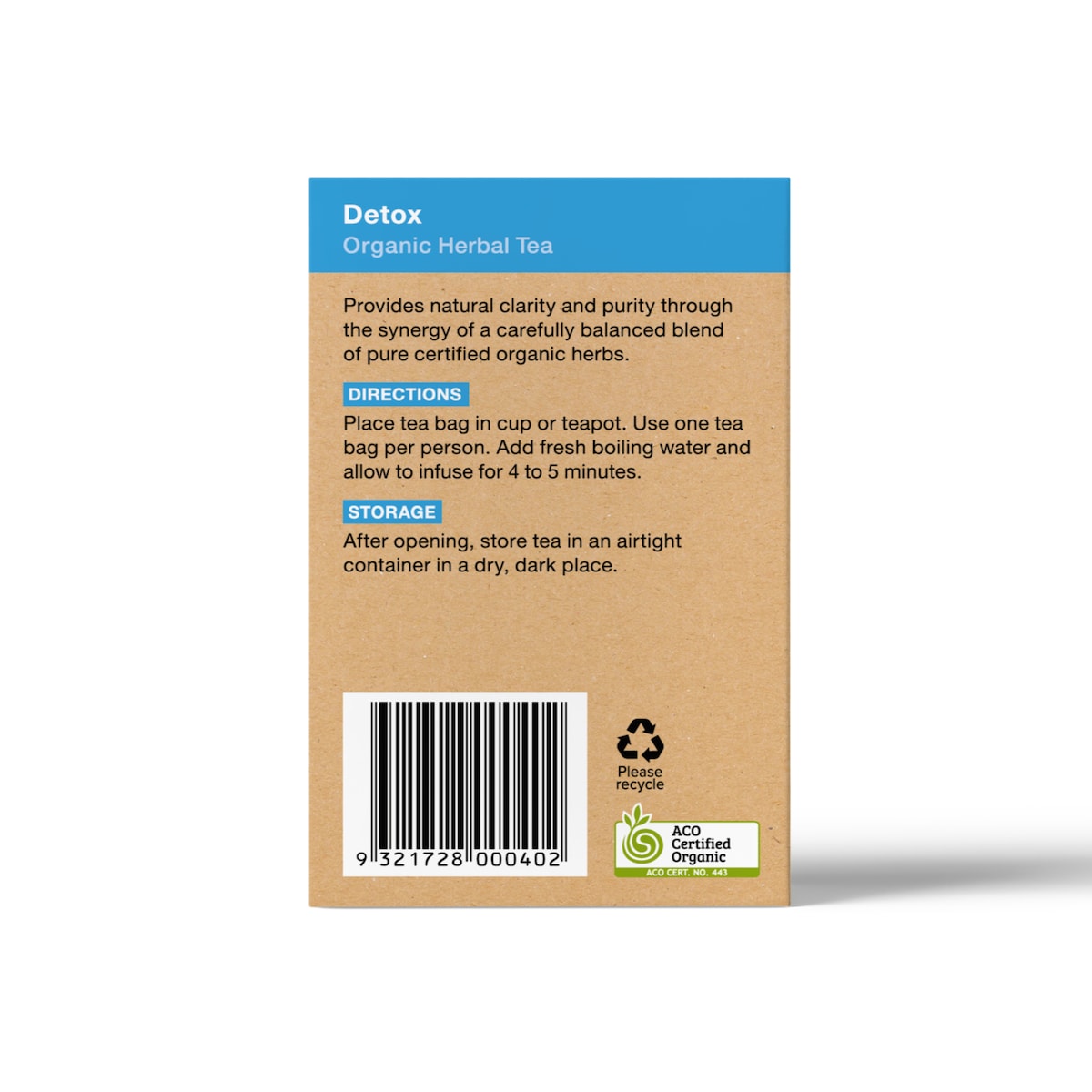 Planet Organic Detox Herbal Tea 25 Tea Bags