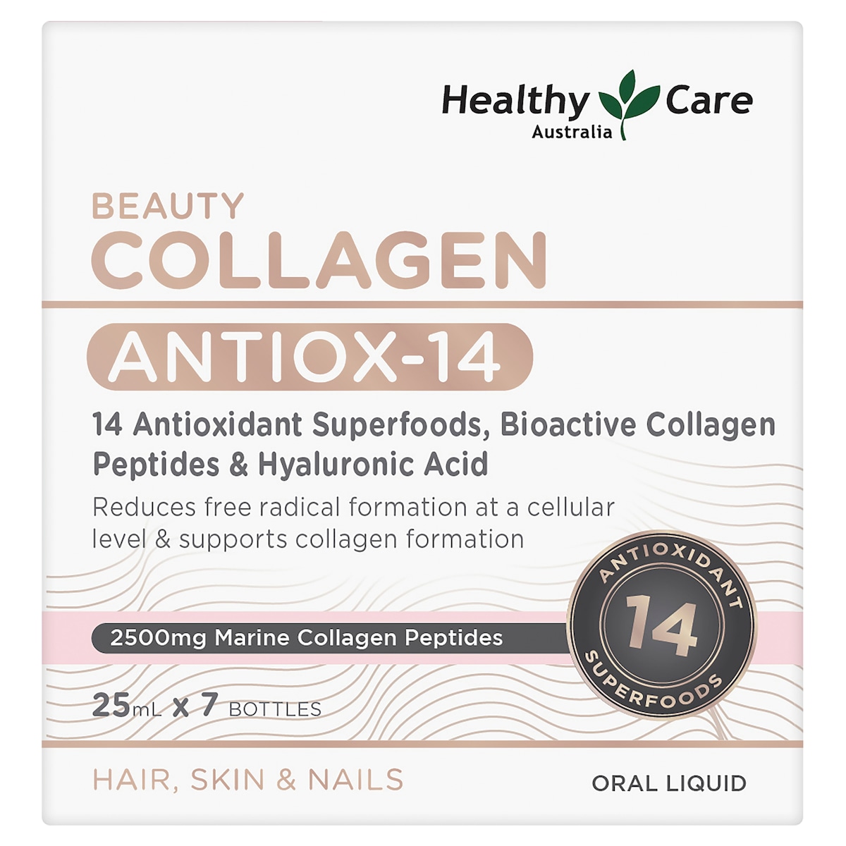 Healthy Care Beauty Collagen Antiox-14 Shots 25Ml X 7 Bottles