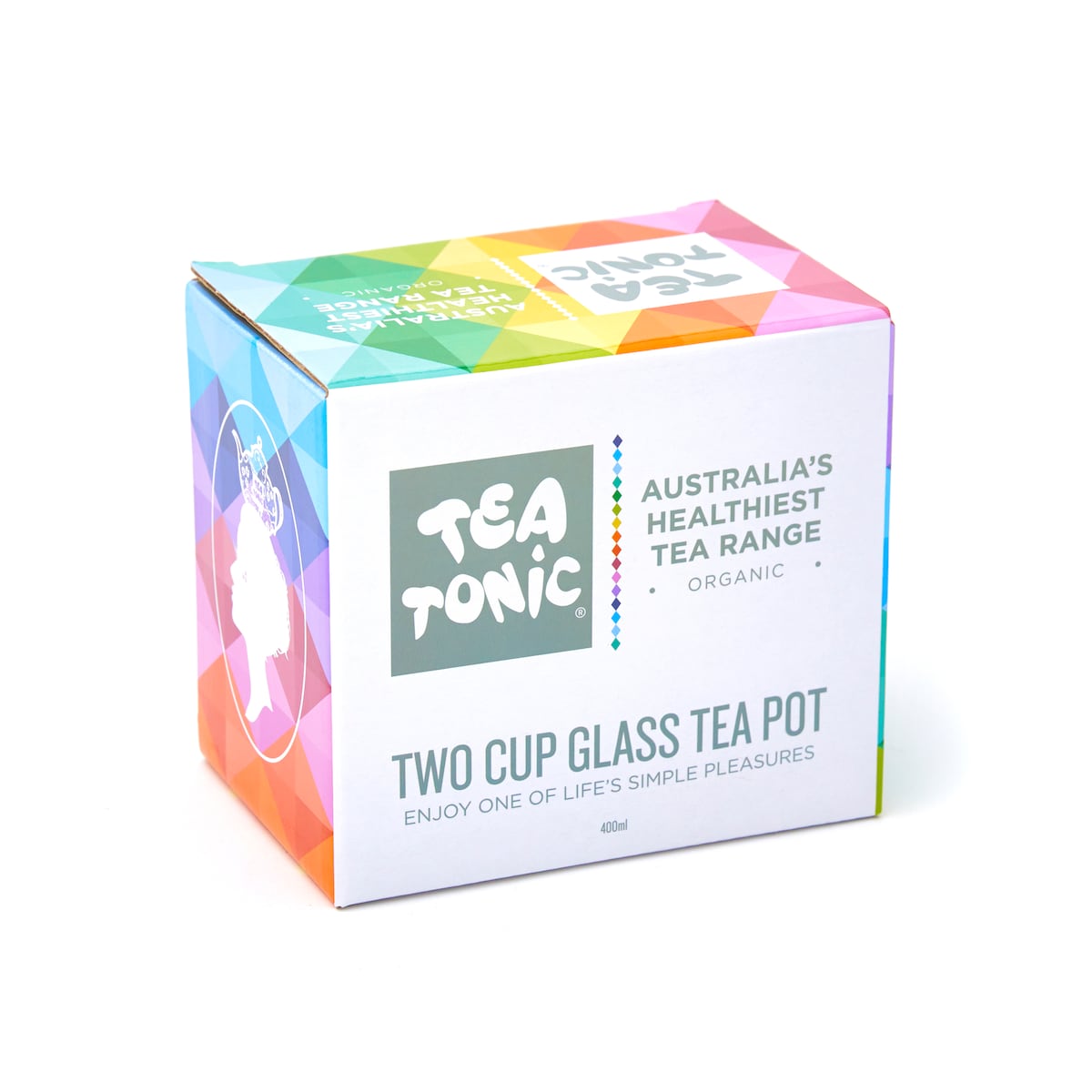 Tea Tonic Square Glass Tea Pot