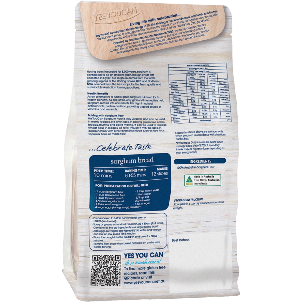 Yesyoucan Sorghum Flour 350G