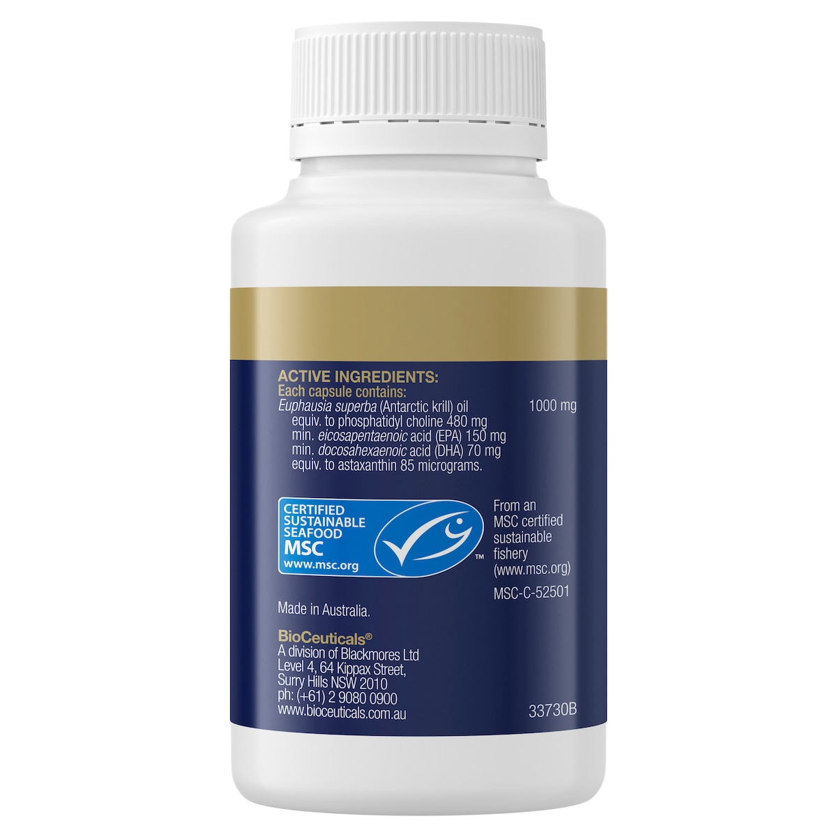 Bioceuticals Ultraclean Krill Oil Concentrate 60 Capsules