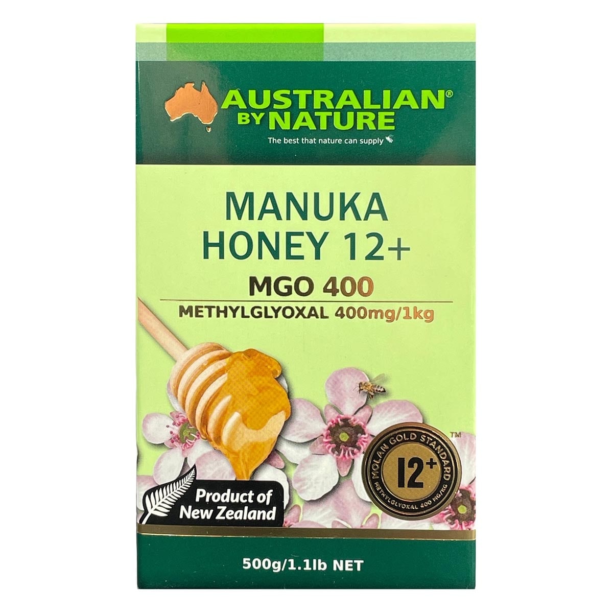 Australian By Nature Manuka Honey 12+ (Mgo 400) 500G