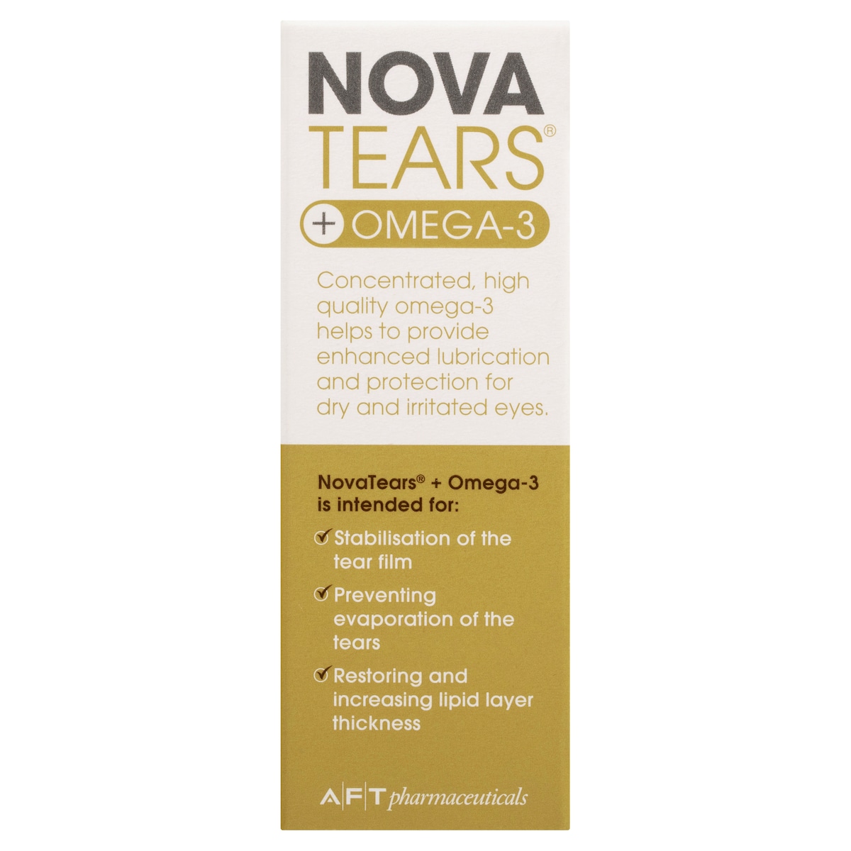 Nova Tears + Omega3 Lubricating Eye Drops 3Ml