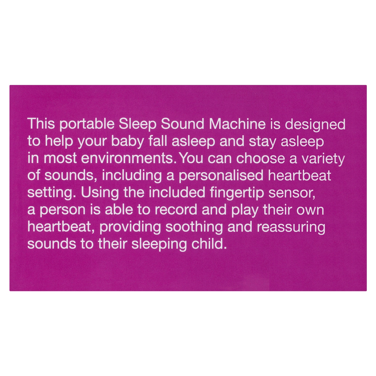 Welcare Sleep Tight Sleep Sound Machine