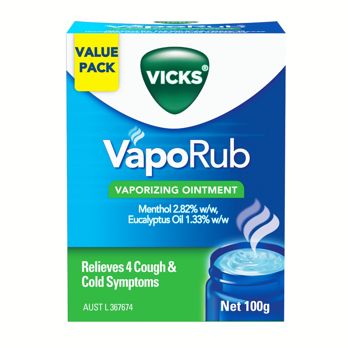 Vicks Vaporub Vaporizing Ointment 100G