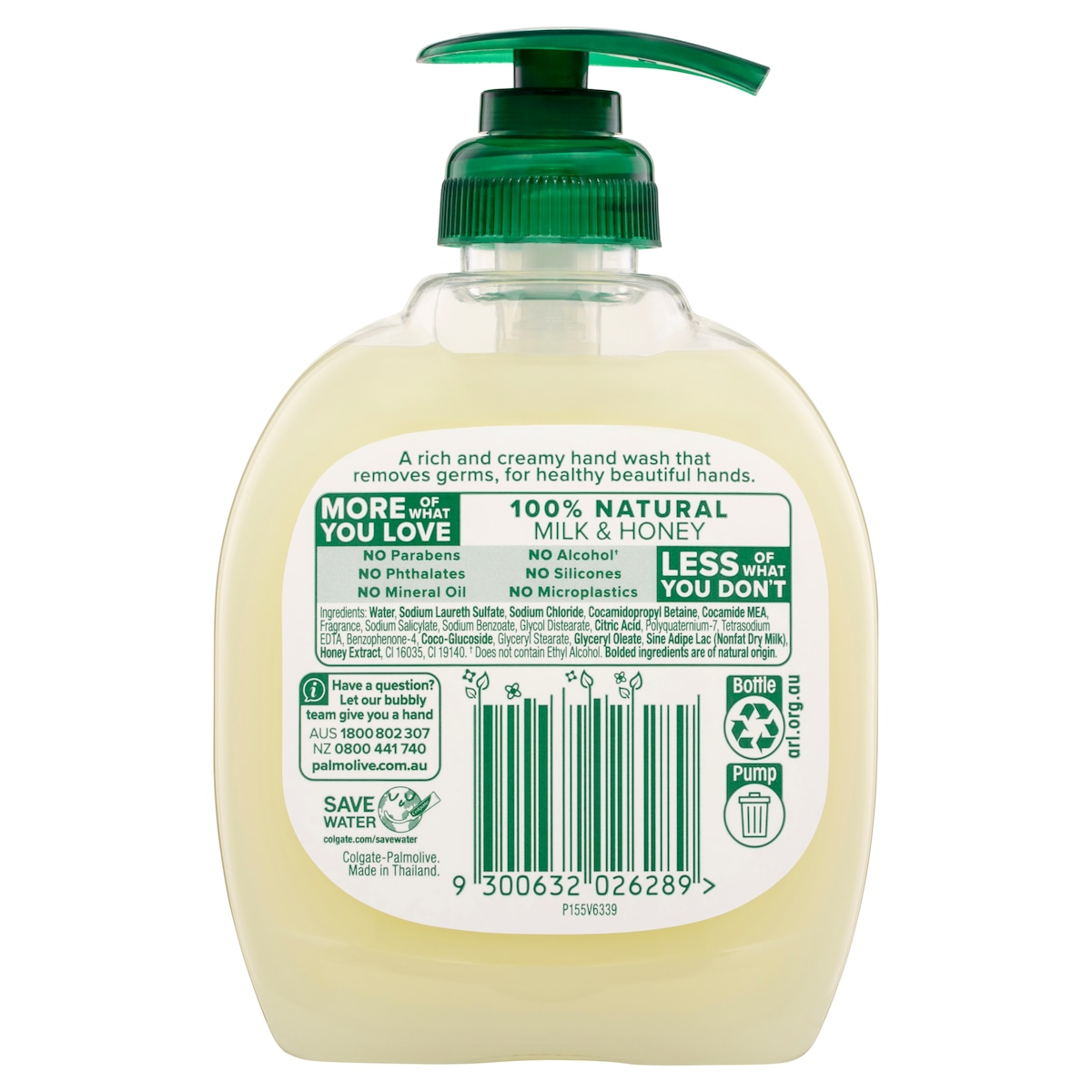 Palmolive Naturals Nourishing Milk & Honey Hand Wash 250Ml