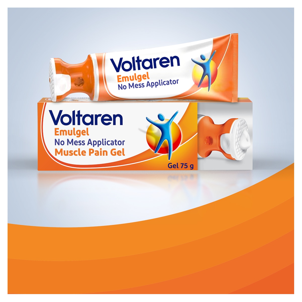 Voltaren Emulgel Muscle & Back Pain Relief With No Mess Applicator 75G