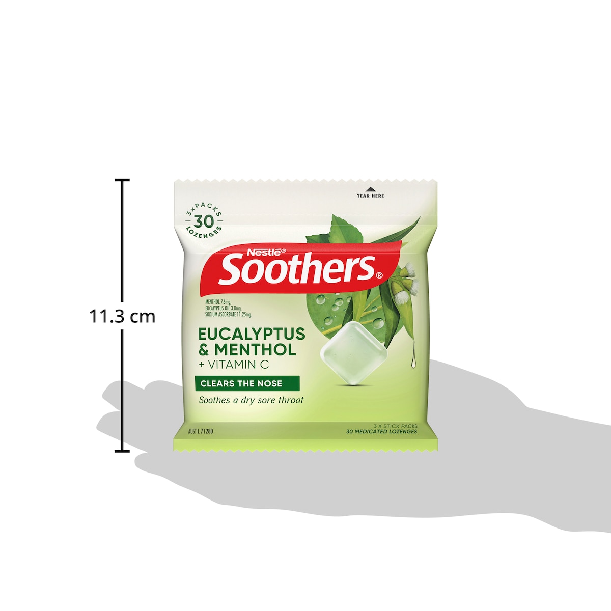 Nestle Soothers Eucalyptus & Menthol Multipack 3 X 10 Lozenges