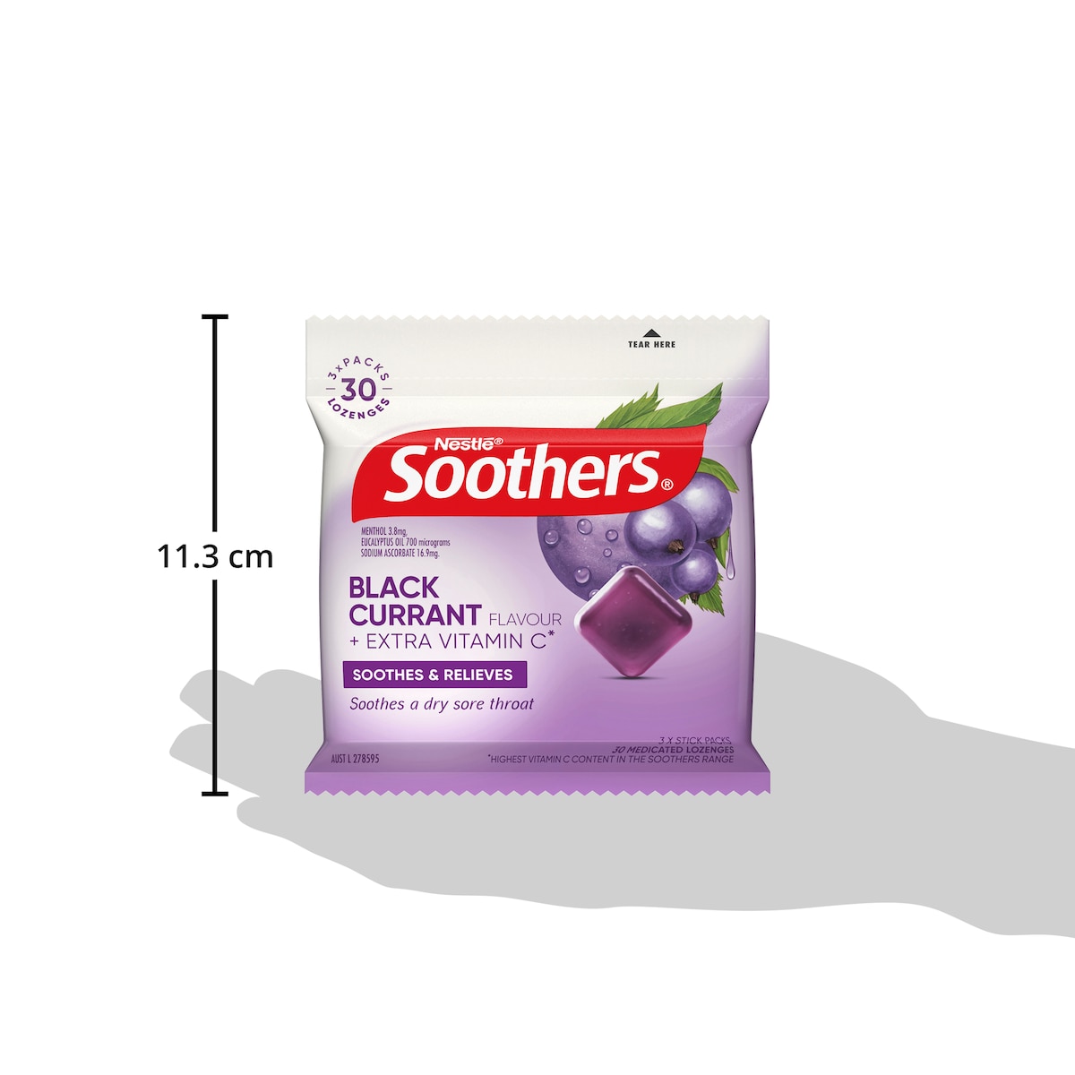 Nestle Soothers Blackcurrant Multipack 3 X 10 Lozenges