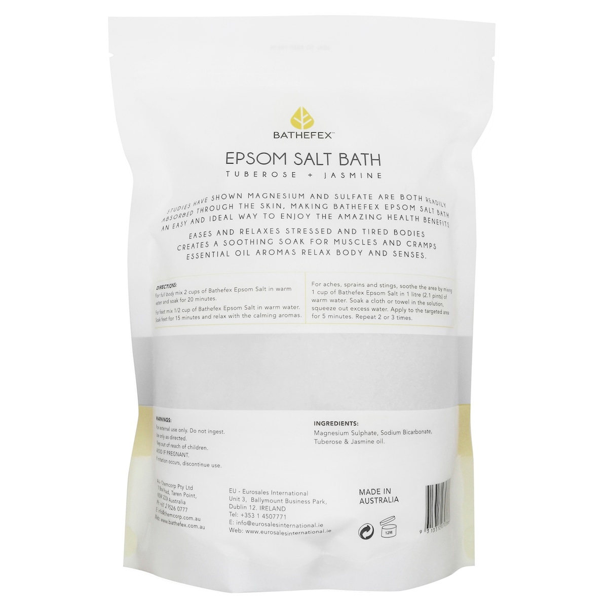 Bathefex Epsom Salts Tuberose & Jasmine 1.4Kg