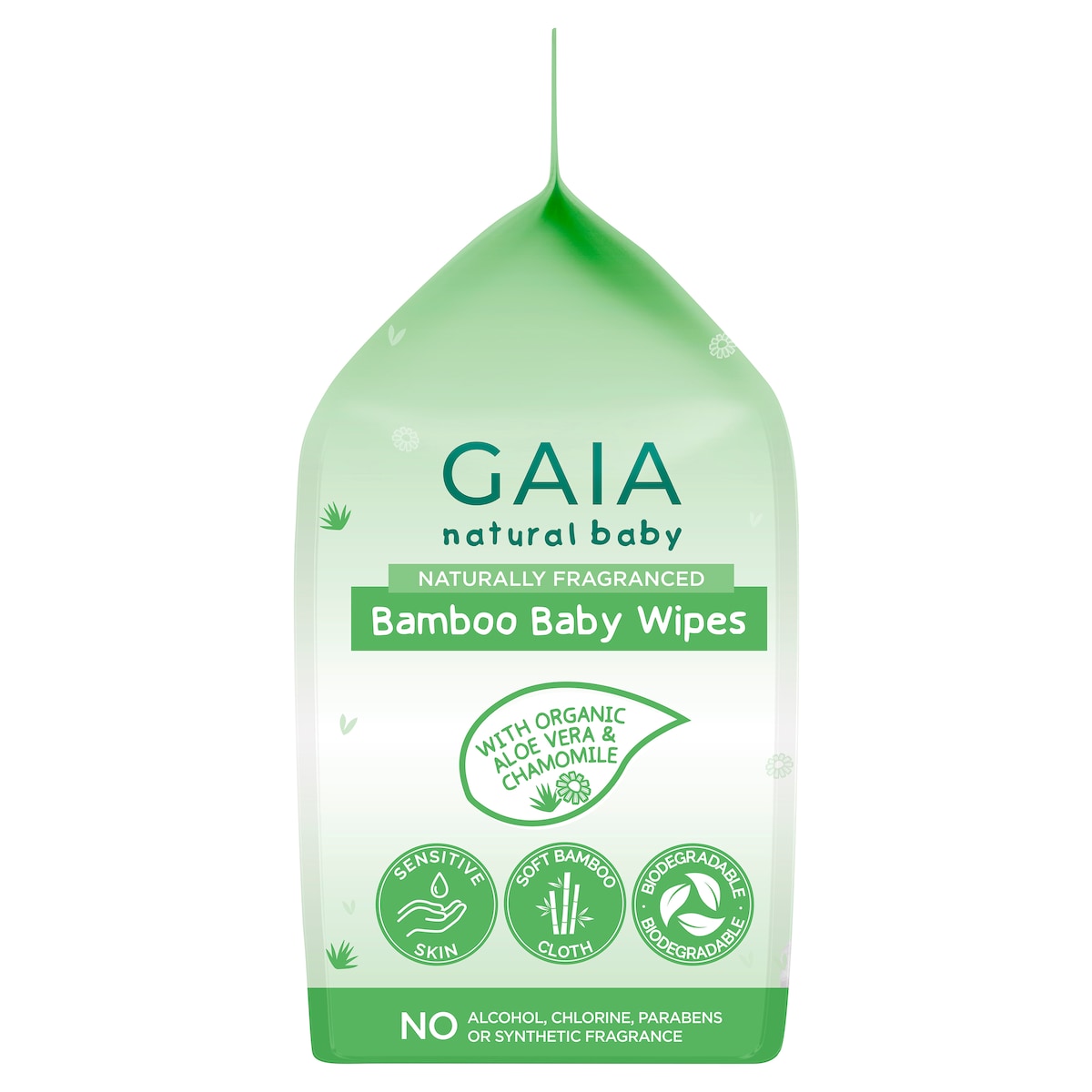 Gaia Natural Baby Bamboo Wipes 240 Pack