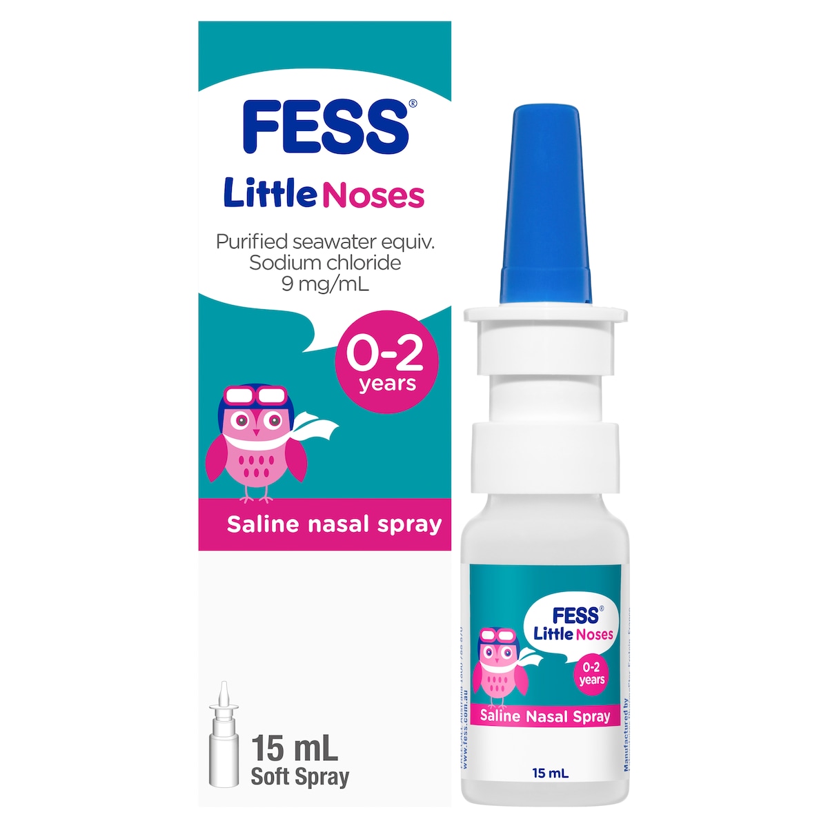 Fess Little Noses Saline Nasal Spray 15Ml