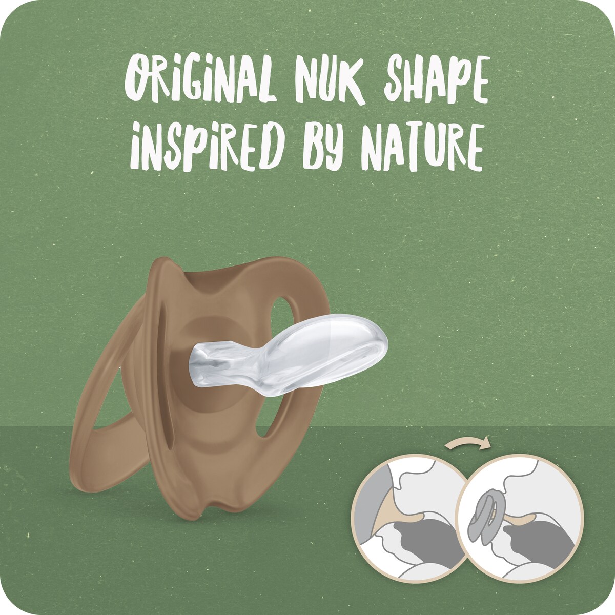 Nuk For Nature Silicone Soother 0-6 Months 2 Pk