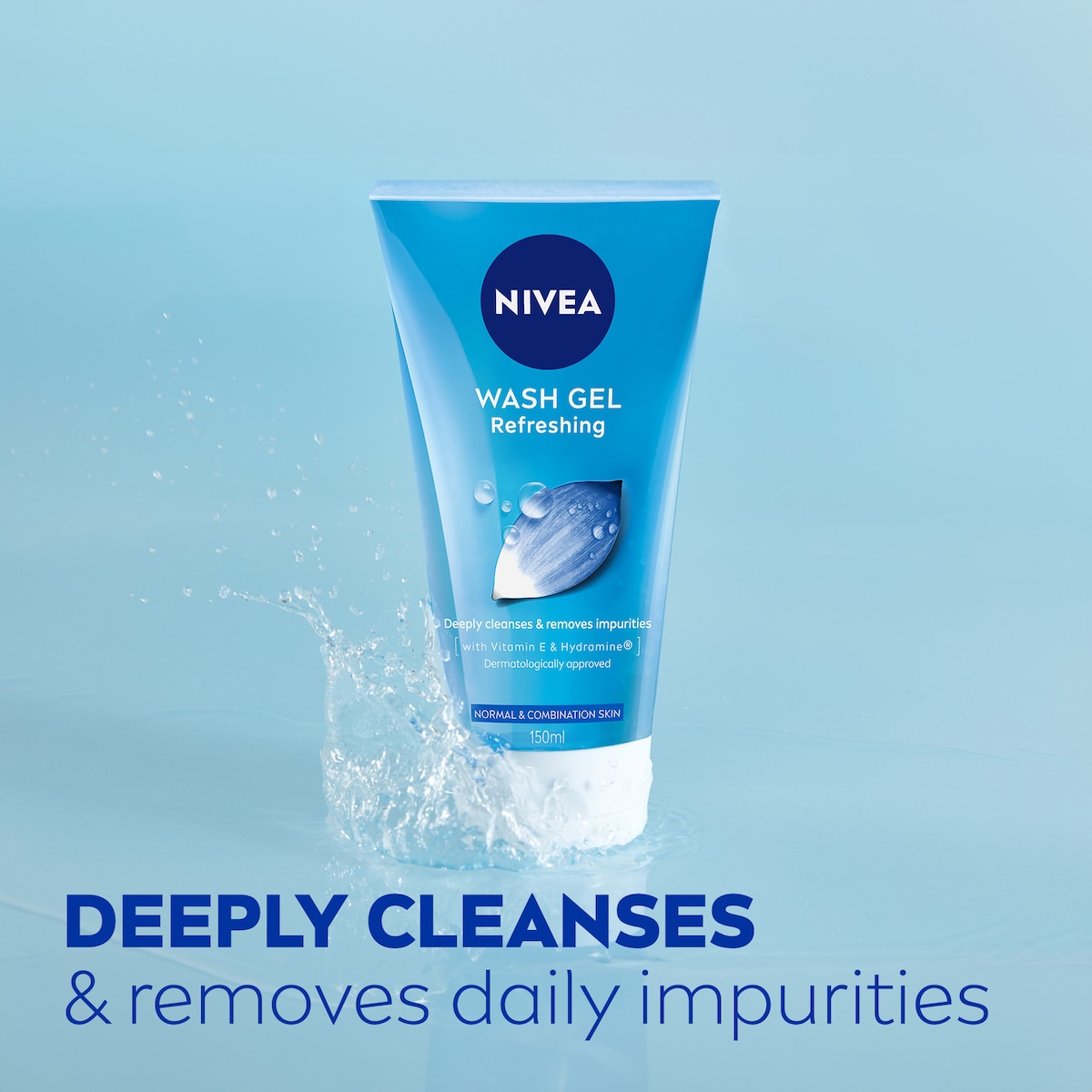 Nivea Refreshing Face Wash Gel With Lotus Flower 150Ml