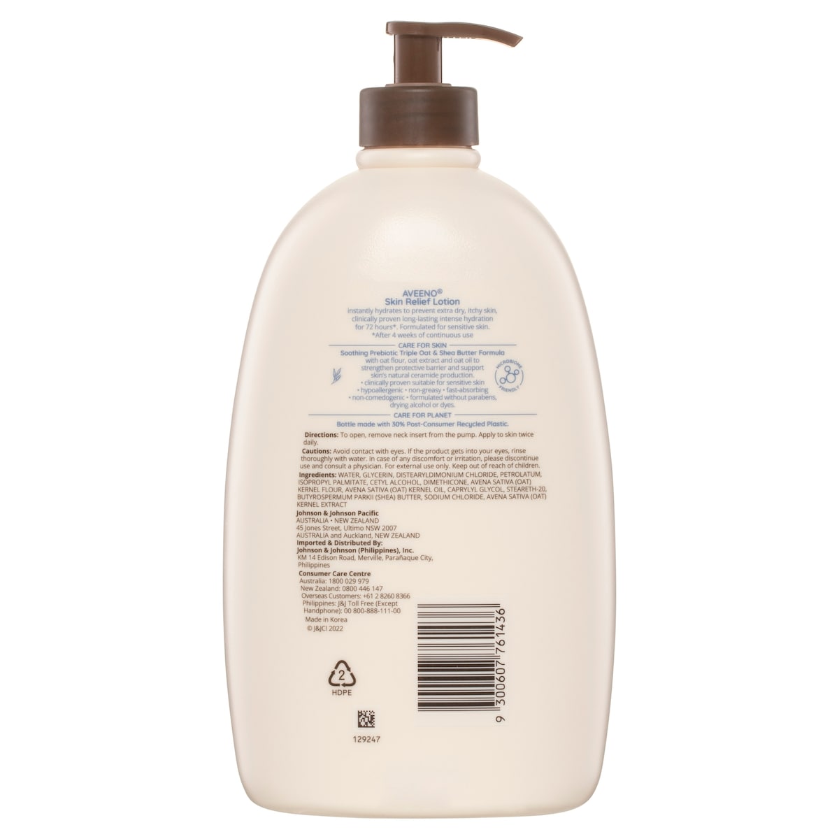 Aveeno Active Naturals Skin Relief Moisturising Lotion 1 Litre