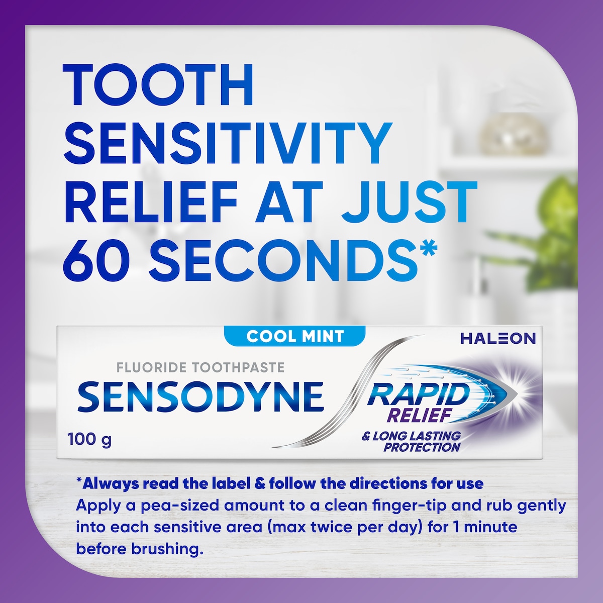 Sensodyne Rapid Relief Toothpaste 100G