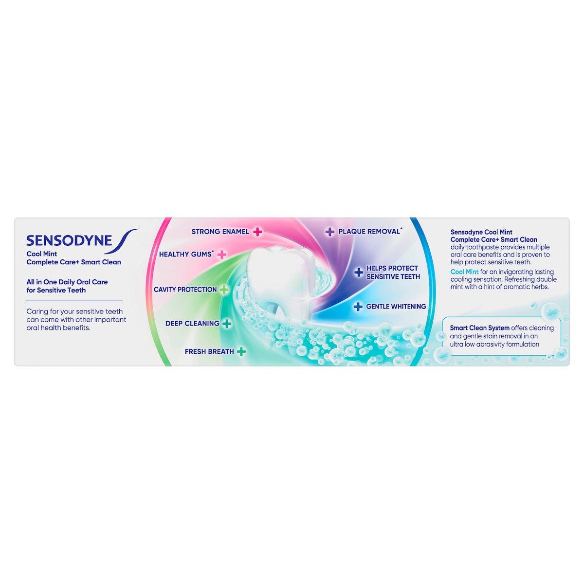 Sensodyne Complete Care + Smart Clean Toothpaste Cool Mint 100G