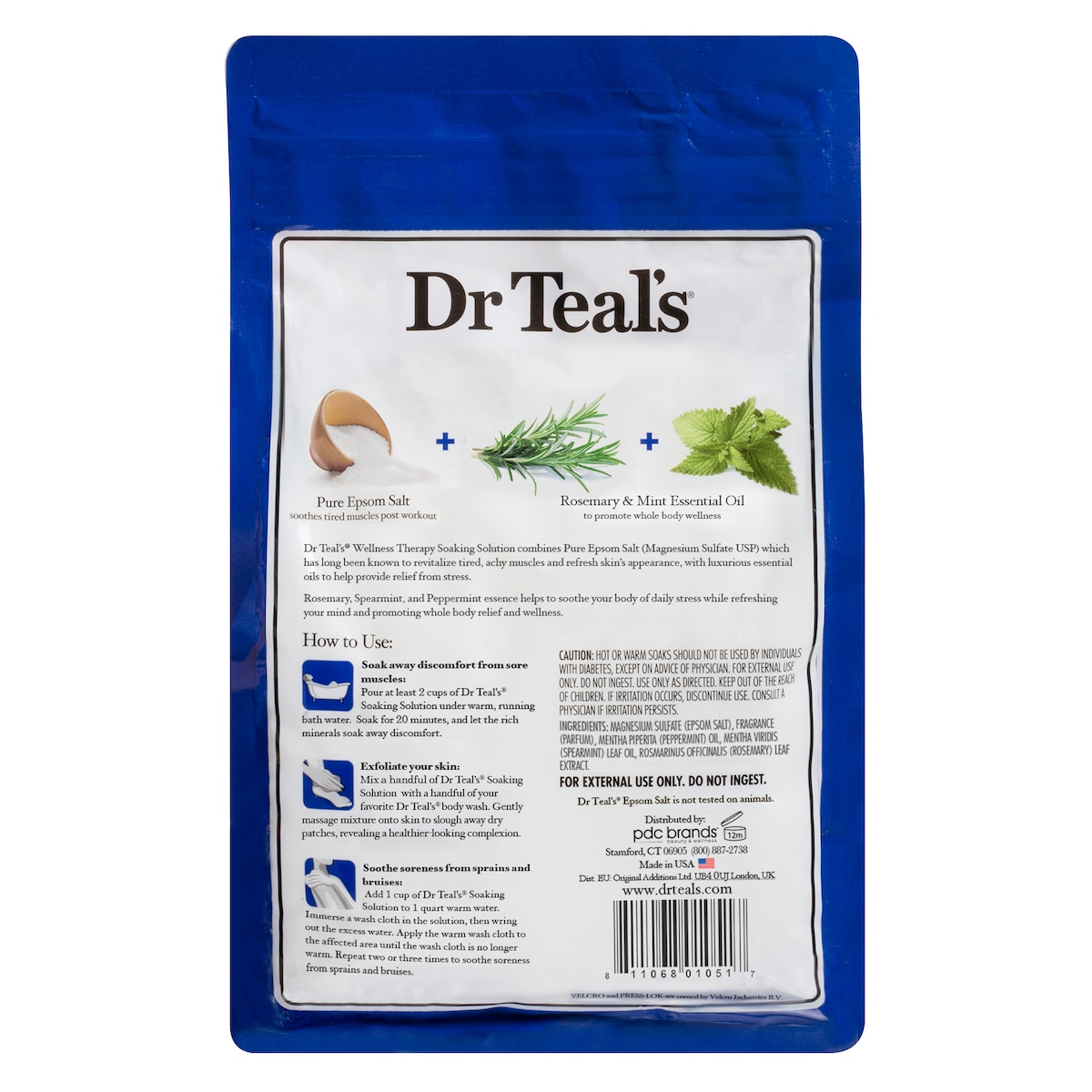 Dr Teals Epsom Salt Rosemary & Mint 1.36Kg