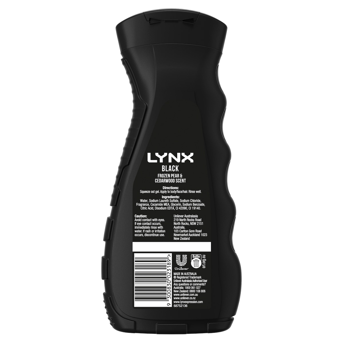 Lynx Men Body Wash Black 400Ml