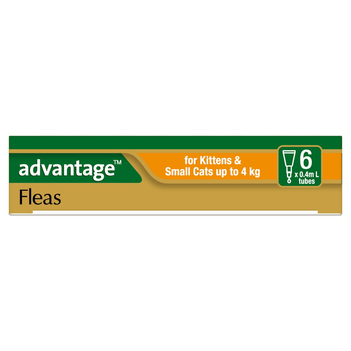 Advantage Kittens & Small Cats Up To 4Kg 6 Pack (Orange)