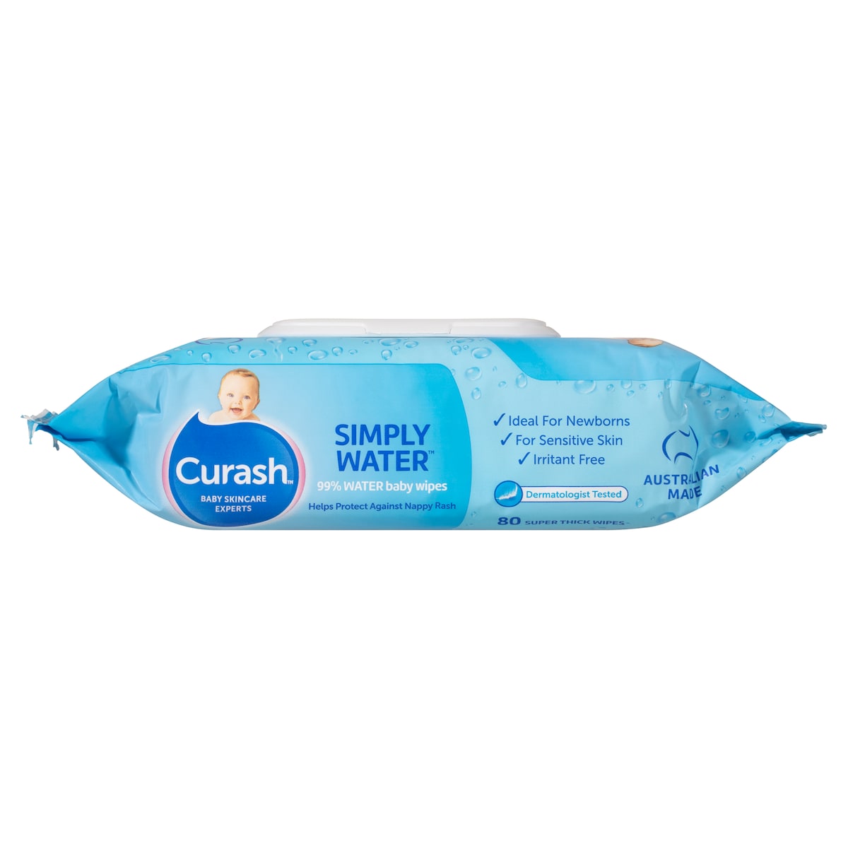 Curash Baby Simply Water 80 Baby Wipes