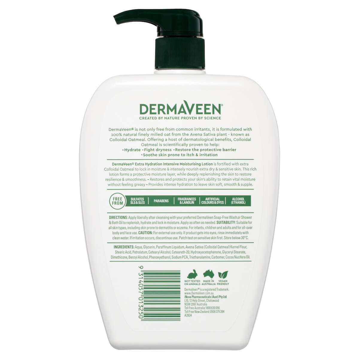 Dermaveen Extra Hydration Intensive Moisturising Lotion 1 Litre