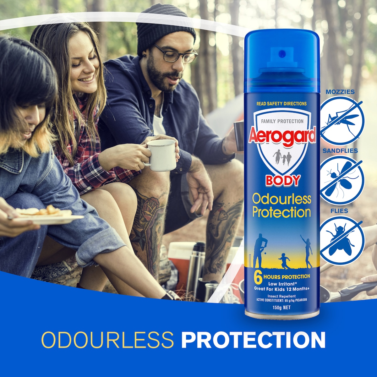 Aerogard Odourless Insect Repellent 150G