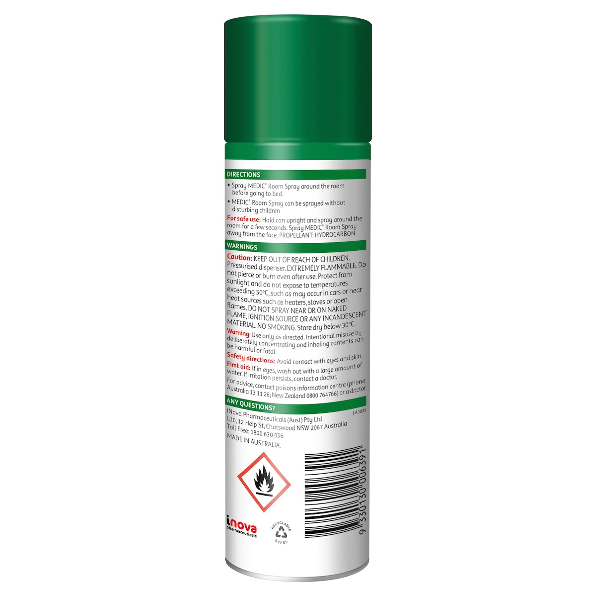 Medic Vapour Room Spray 125G