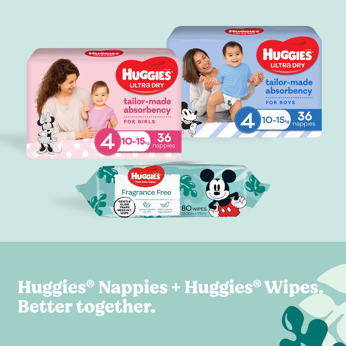 Huggies Fragrance Free 64 Thick Baby Wipes In Refillable Tub