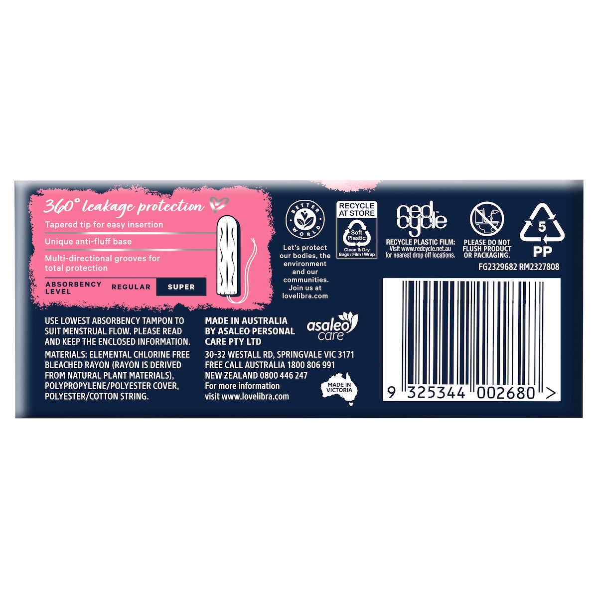 Libra Body Fit Tampons Super 16 Pack