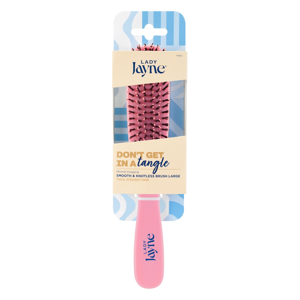 Lady Jayne Smooth & Knotless Detangling Brush Large (Colours Selected At Random)