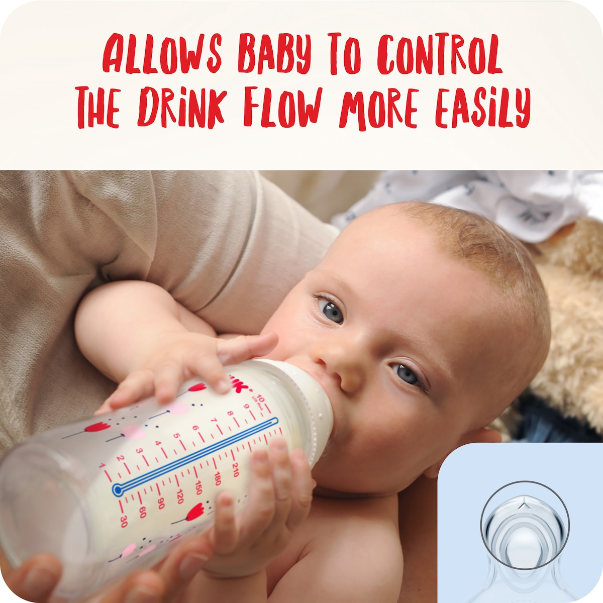 Nuk Flow Control Silicone Teat 6-18 Months