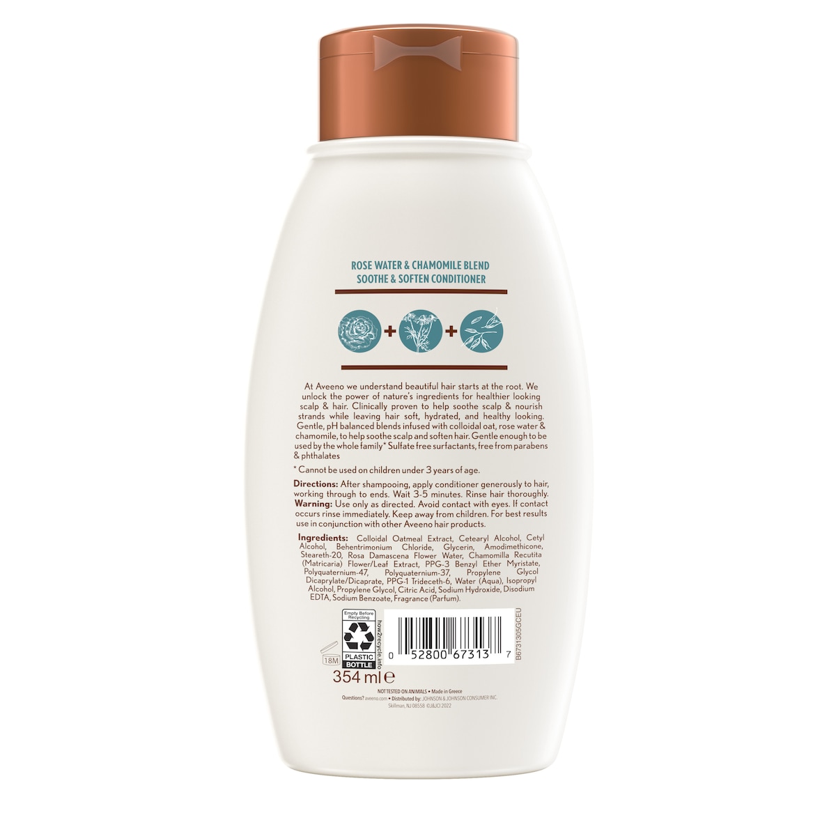 Aveeno Rose Water & Chamomile Conditioner 354Ml