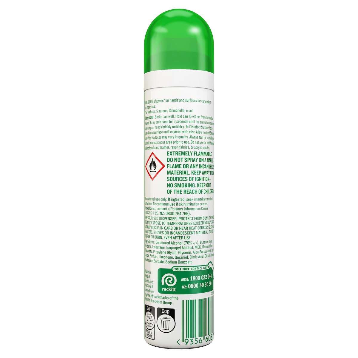 Dettol 2 In 1 Hand & Surface Sanitiser Spray 90Ml