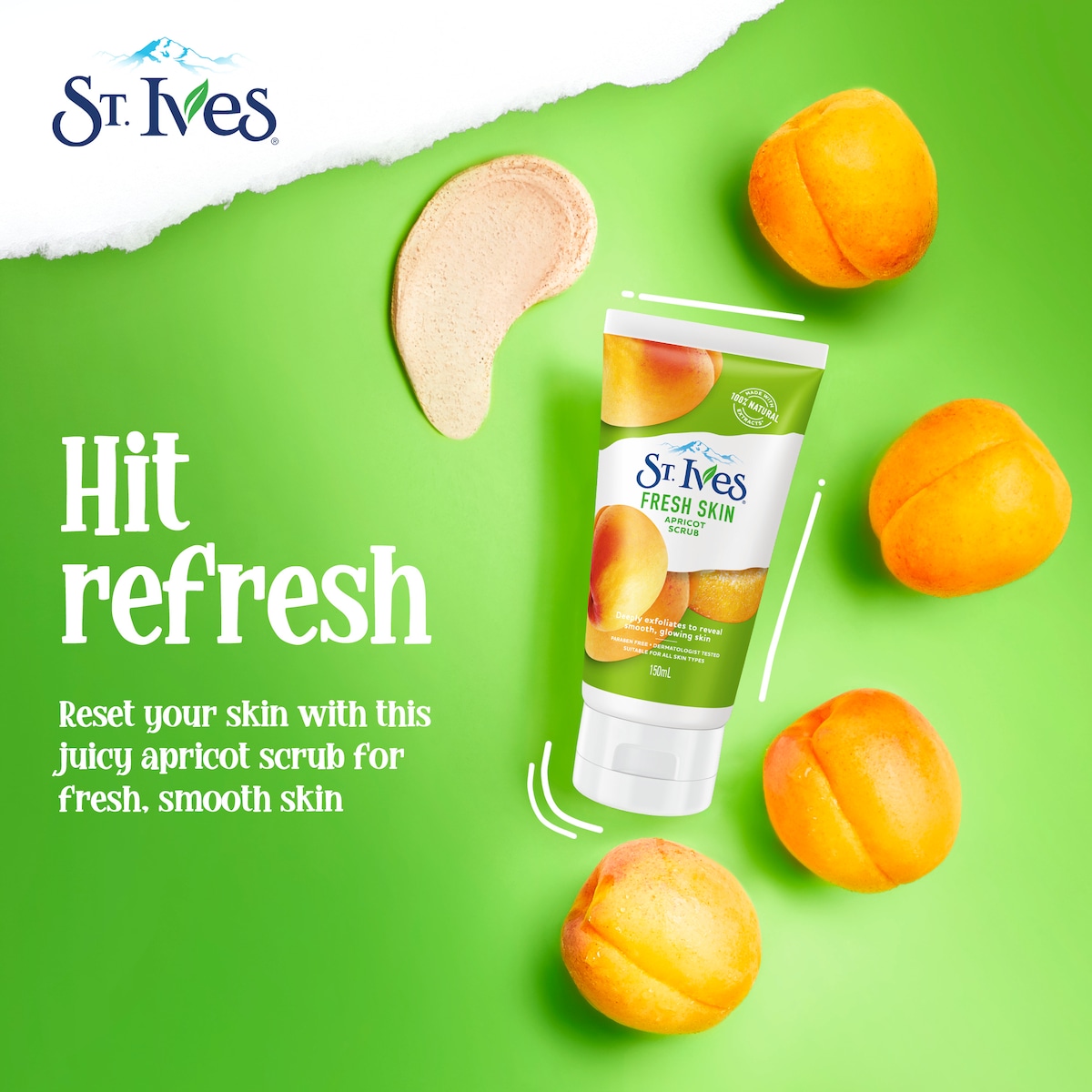 St Ives Fresh Skin Apricot Face Scrub 150Ml