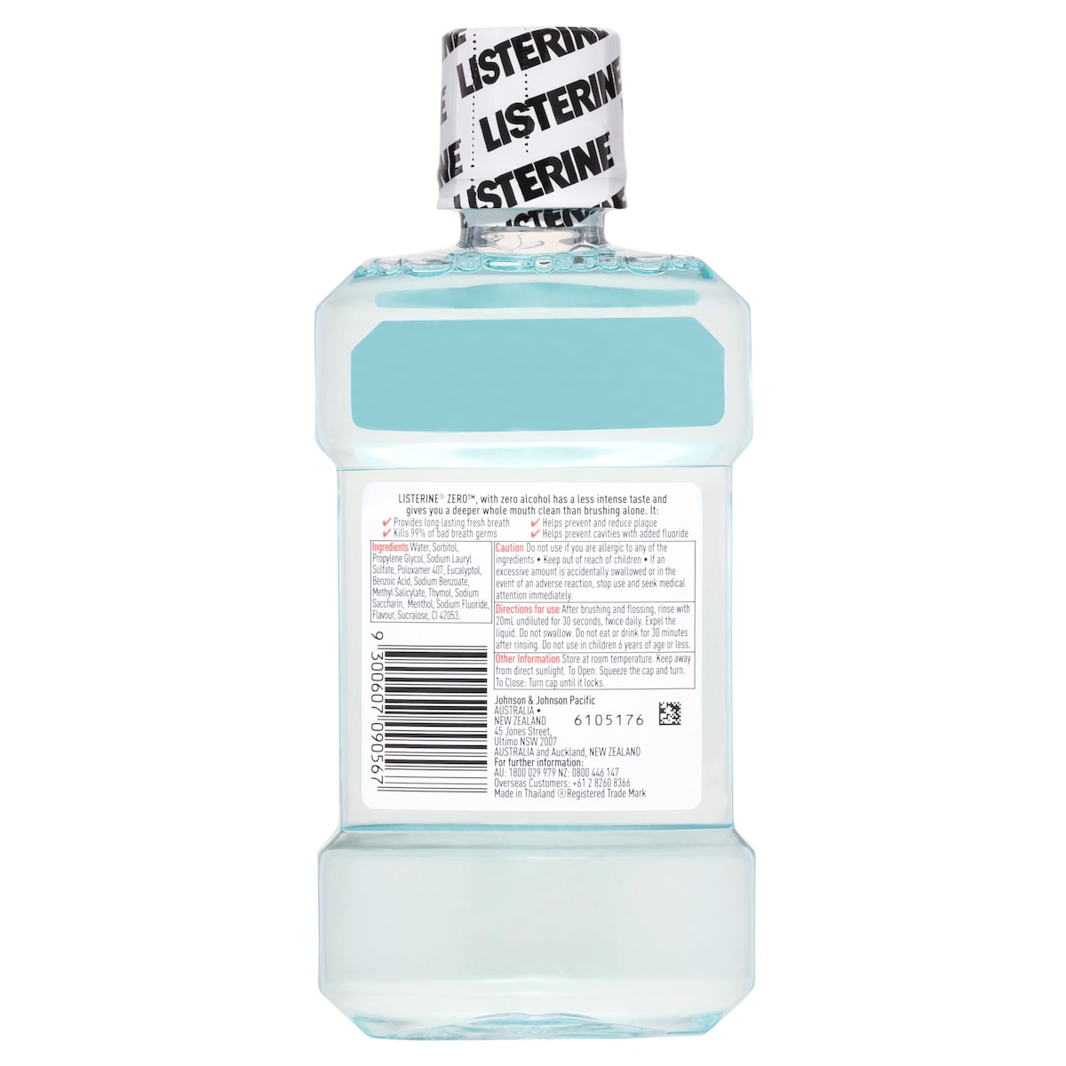 Listerine Zero Alcohol Antibacterial Mouthwash 250Ml