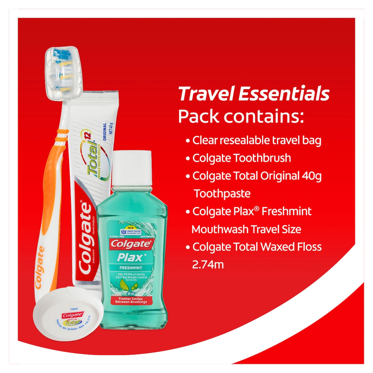 Colgate Travel Essentials Pack