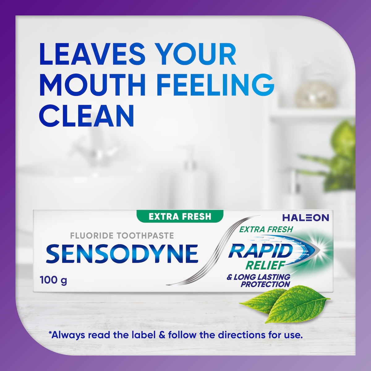 Sensodyne Rapid Relief Toothpaste Extra Fresh 100G