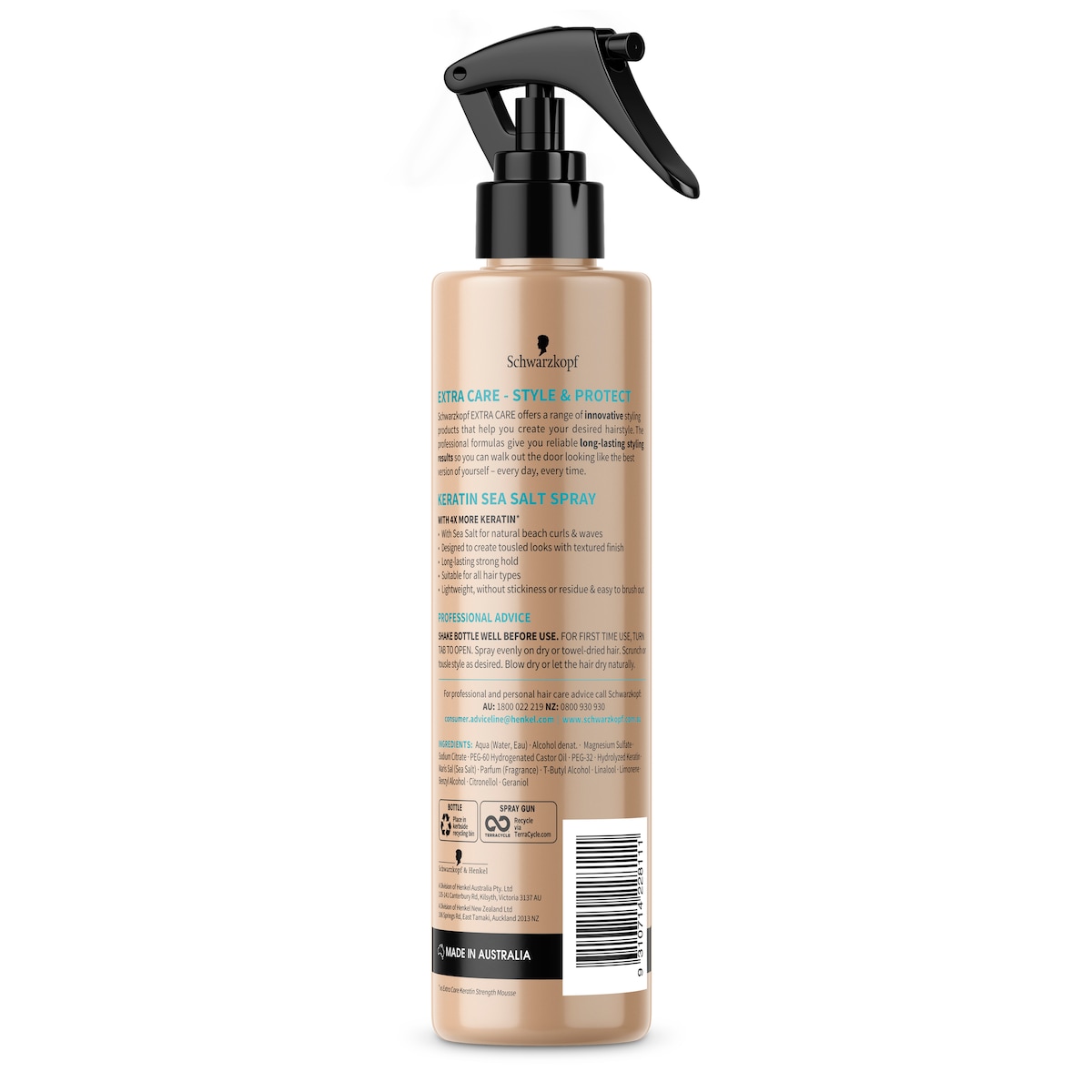 Schwarzkopf Extra Care Keratin Sea Salt Spray 250Ml