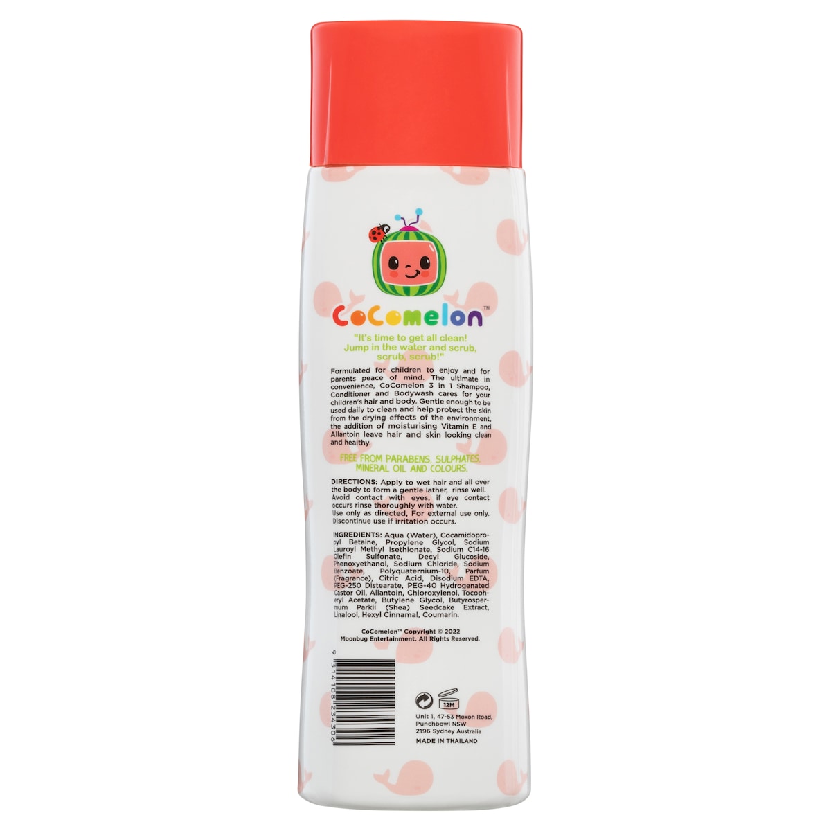 Cocomelon 3 In 1 Shampoo Conditioner And Body Wash 400Ml