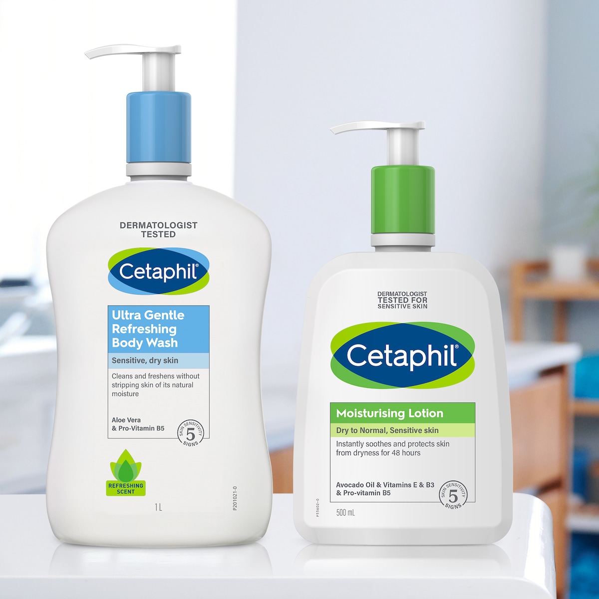 Cetaphil Ultra Gentle Body Wash Refreshing Scent 1 Litre