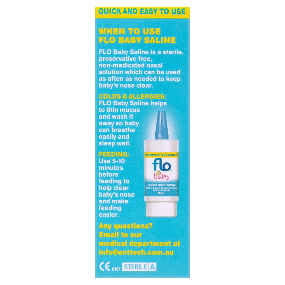 Flo Baby Saline Nasal Spray 15Ml