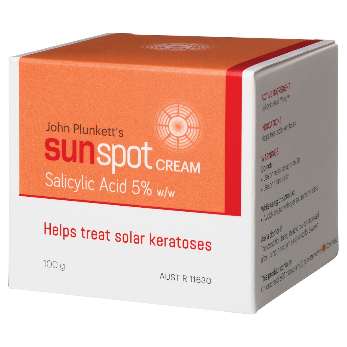 John Plunketts Sunspot Cream 100G