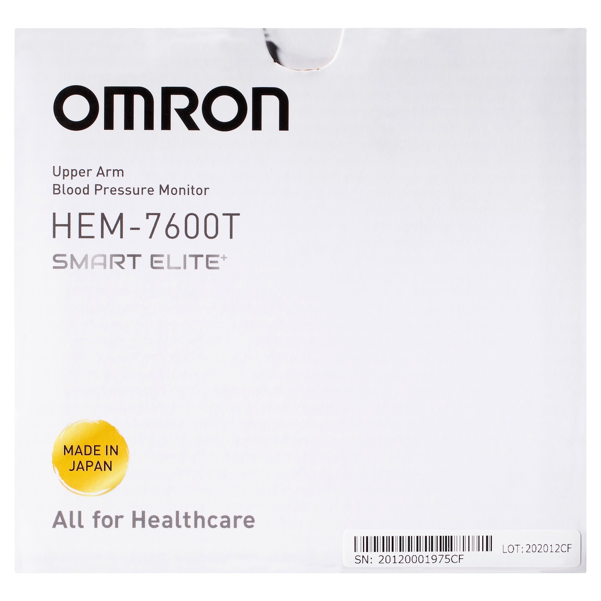 Omron Hem7600T Smart Elite Blood Pressure Monitor