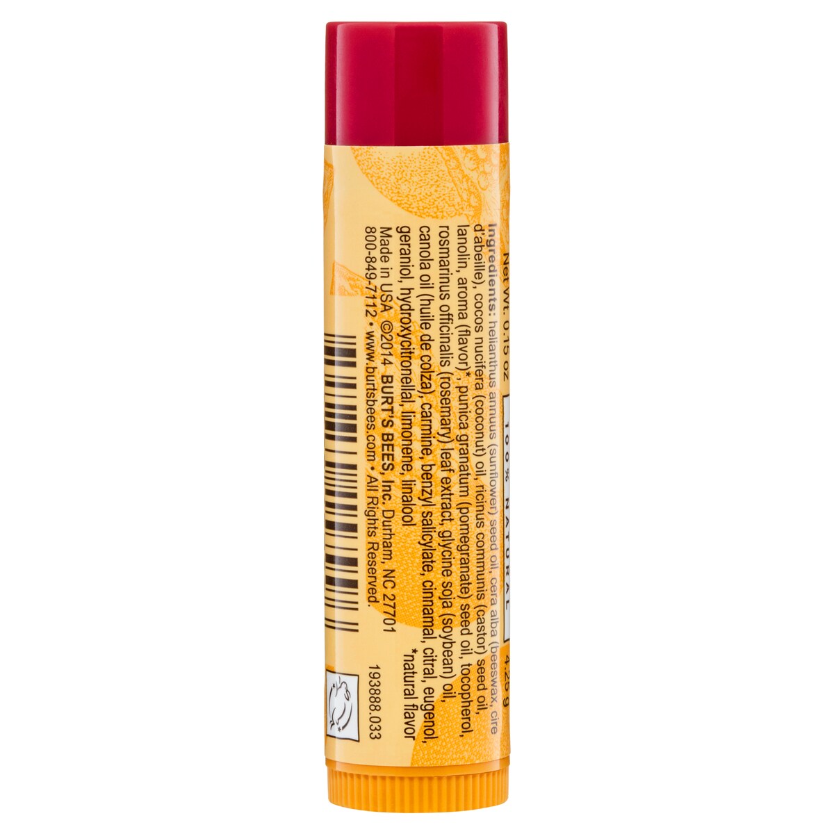 Burts Bees Pomegranate Lip Balm 4.25G