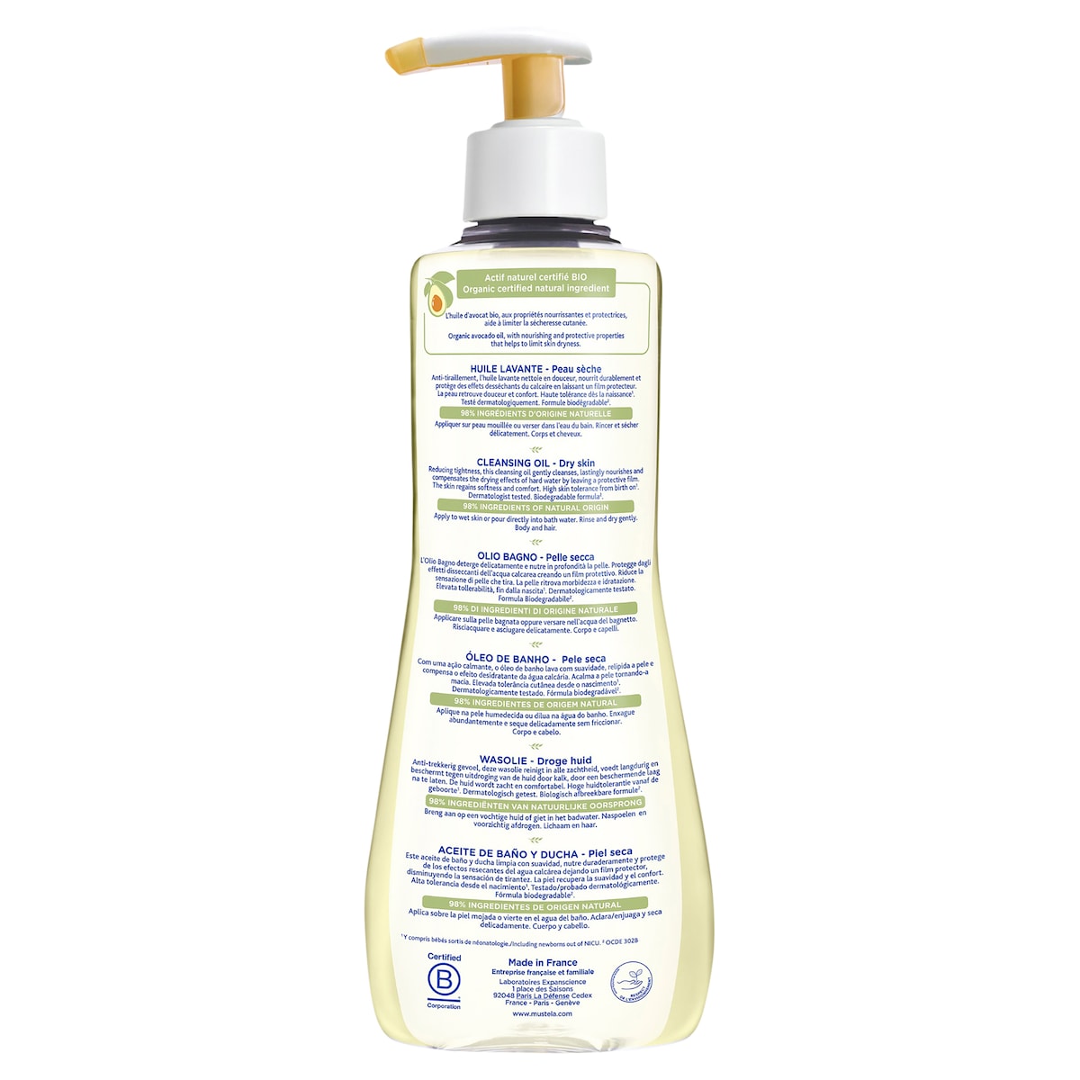 Mustela Cleansing Oil 500Ml