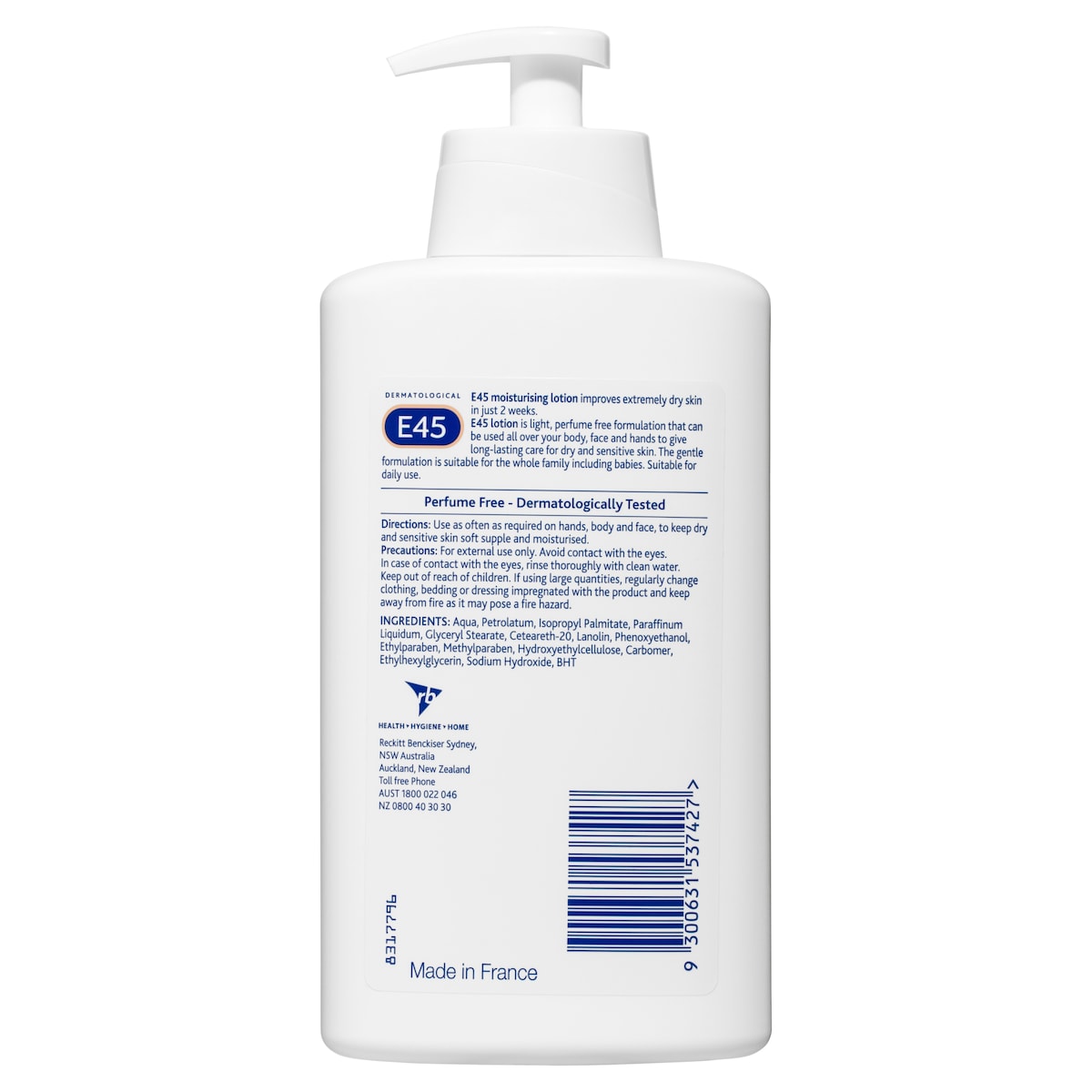 E45 Dermatological Moisturising Lotion 500Ml