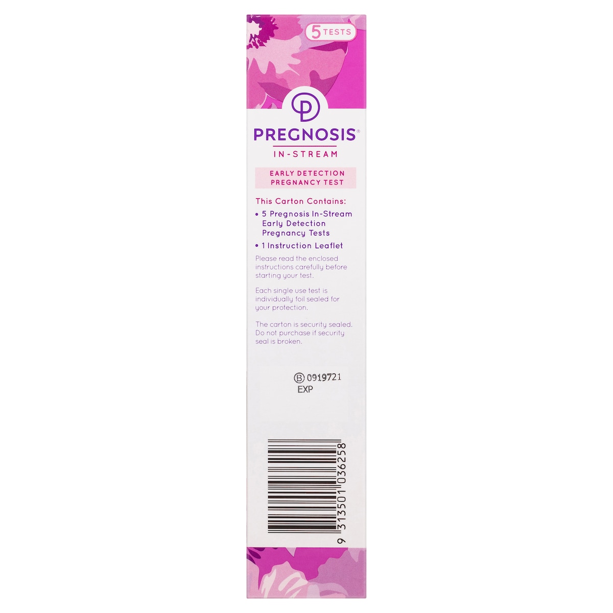 Pregnosis In-Stream Early Detection Pregnancy Test 5 Tests